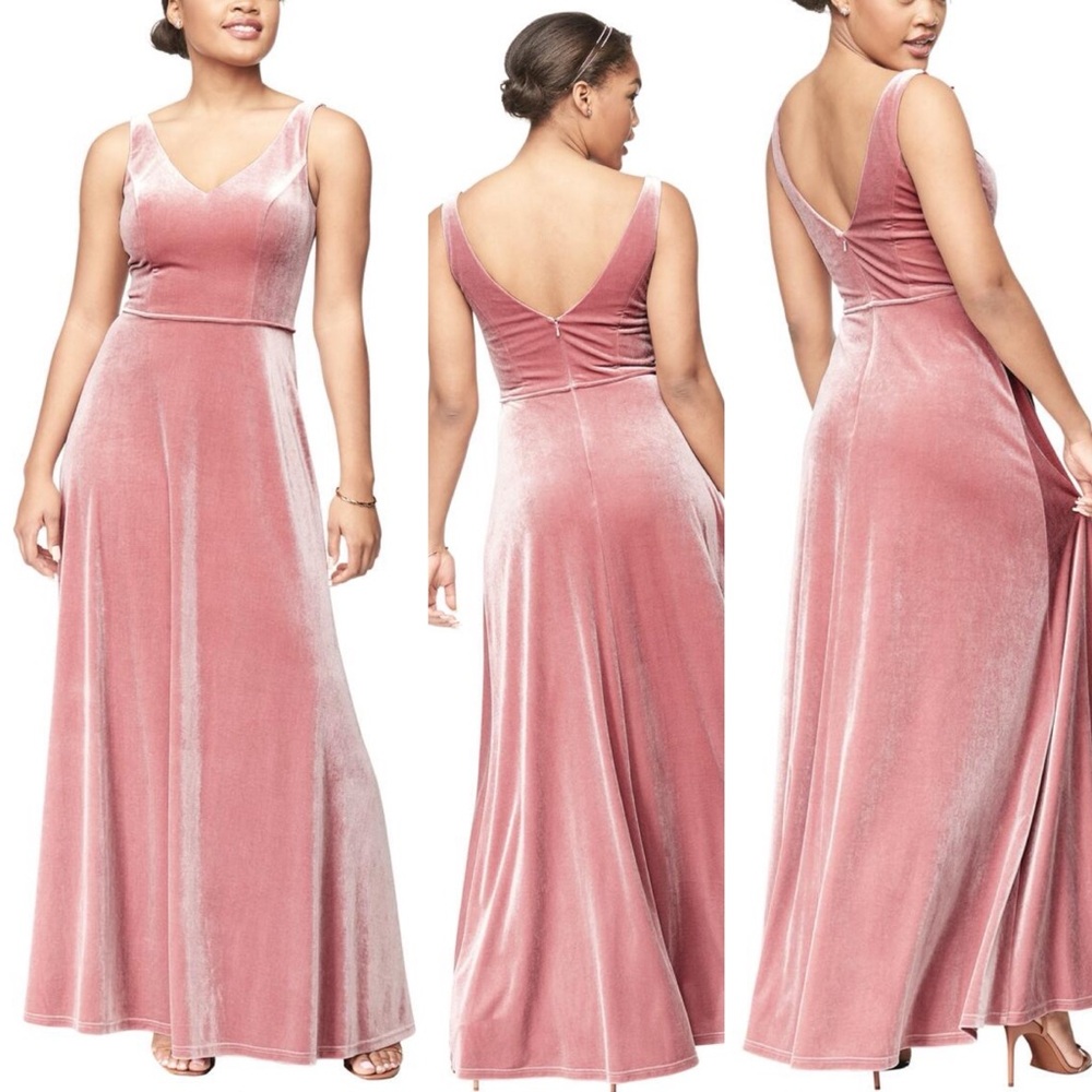 Bill Levkoff 1802 Velvet Rose Dress Gown Women's Special Ocassion Size 10
